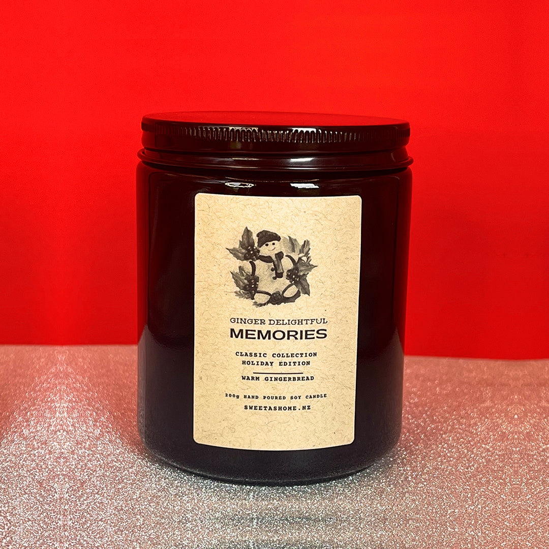 Sweet as Home Ginger Delightful Memories (Warm Gingerbread) Soy Wax Scented Candle
