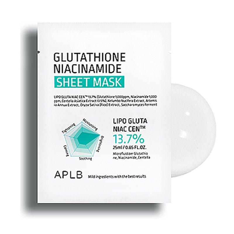 APLB. Glutathione Niacinamide Sheet Mask 25ml