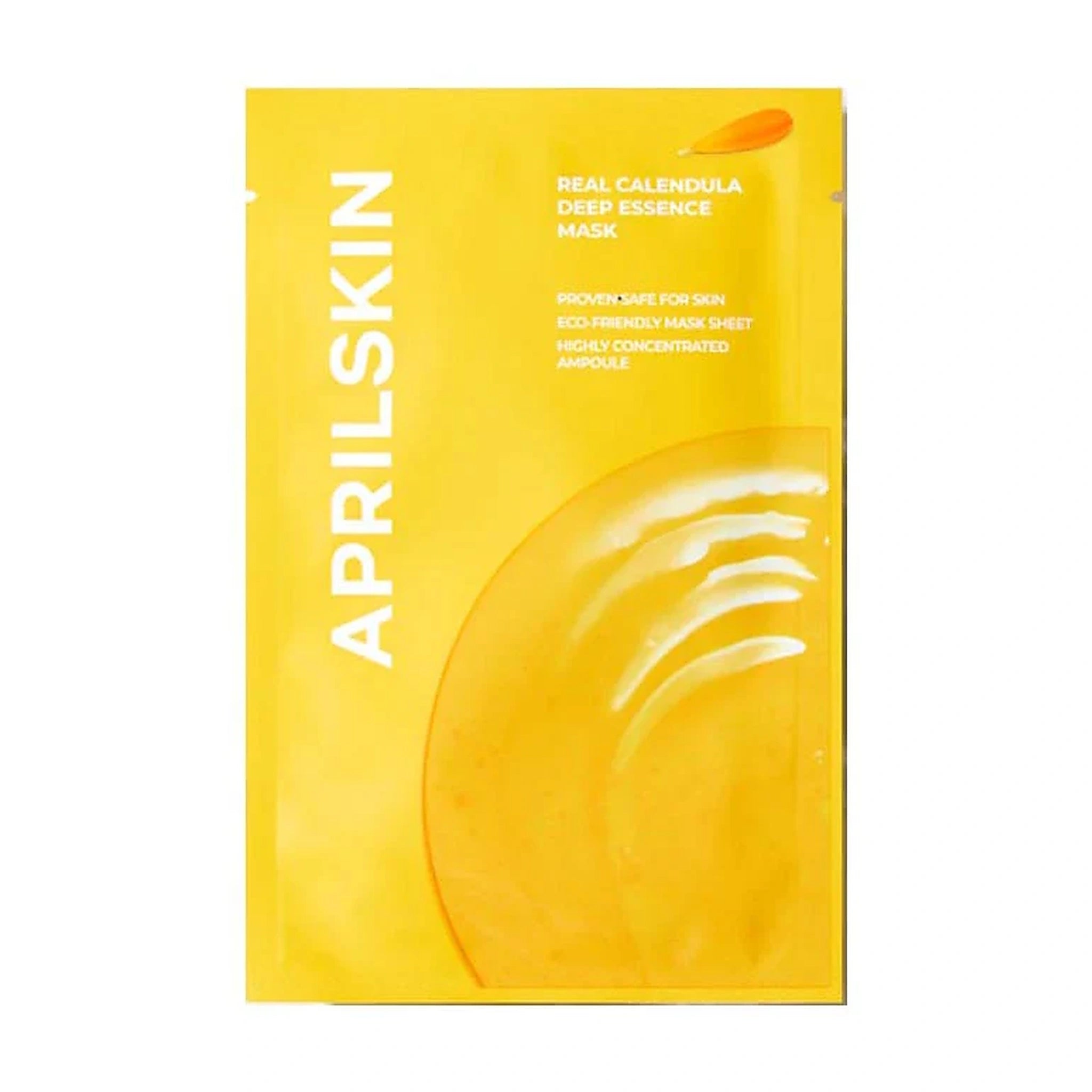 April Skin. Real Calendula Deep Essence Mask 20g | Lady Bonita | Korean beauty NZ