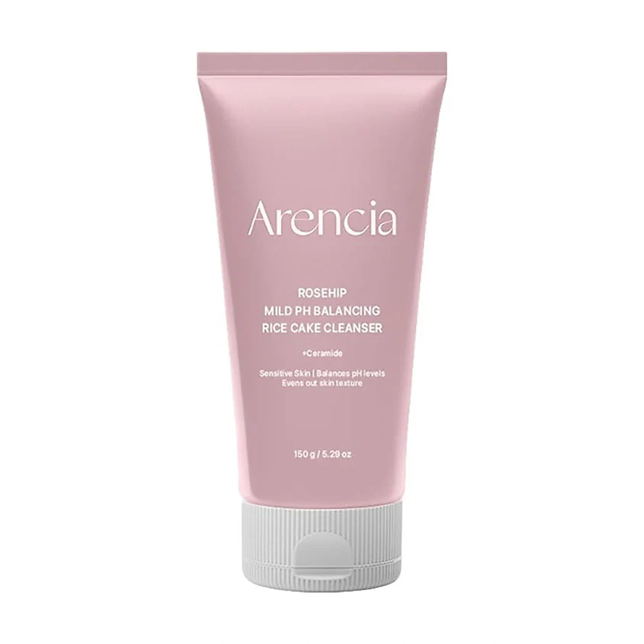 Arencia. Rosehip Mild PH Balancing Rice Cake Cleanser 150g | Lady Bonita | Korean beauty NZ