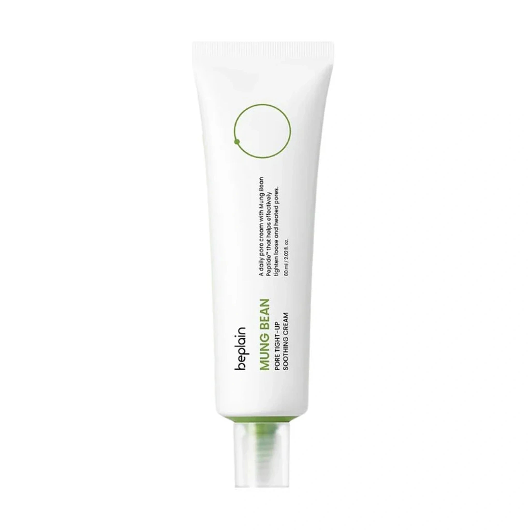 Be Plain. Mung Bean Pore Tight-Up Soothing Cream 60ml | Lady Bonita | Korean beauty NZ
