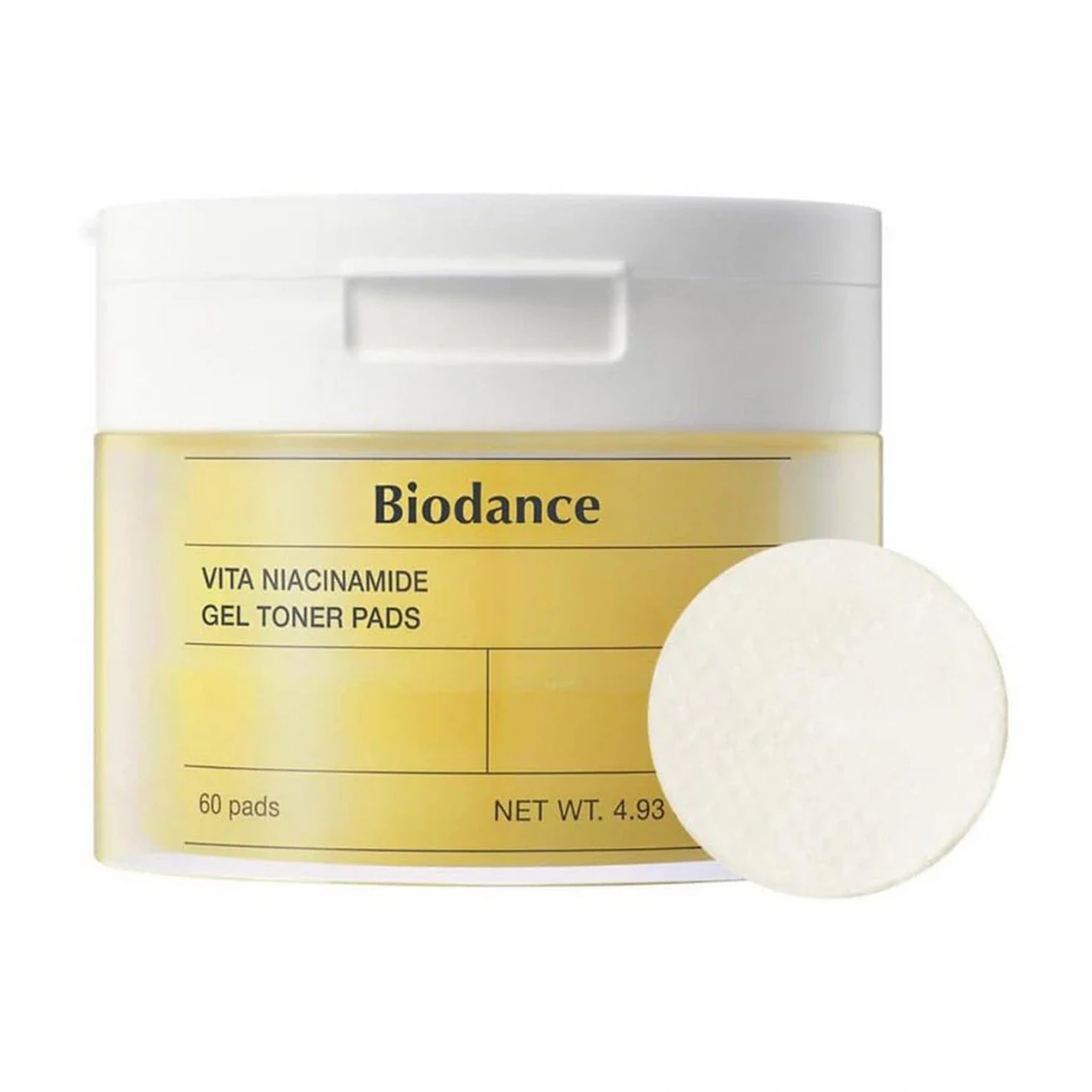 Biodance. Vita Niacinamide Gel Toner Pads (60pcs) | Lady Bonita | Korean beauty NZ