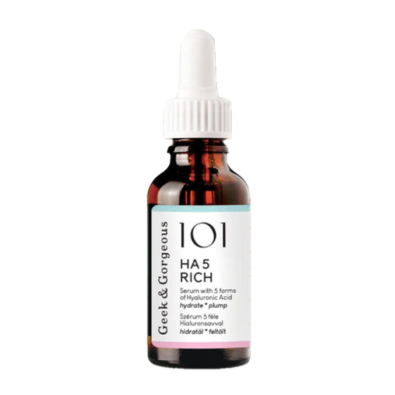 Geek & Gorgeous. HA 5 Rich Serum 30ml