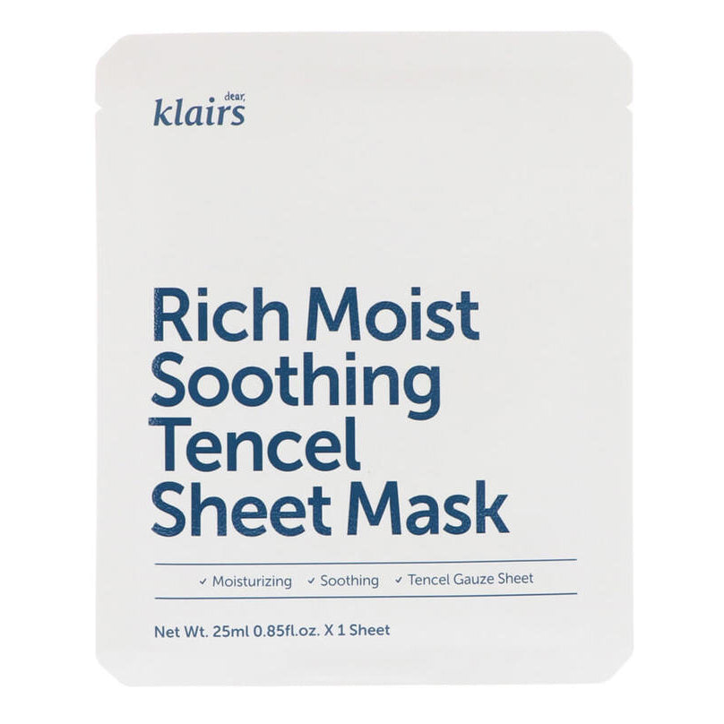 Klairs. Rich Moist Soothing Tencel Sheet Mask 25ml