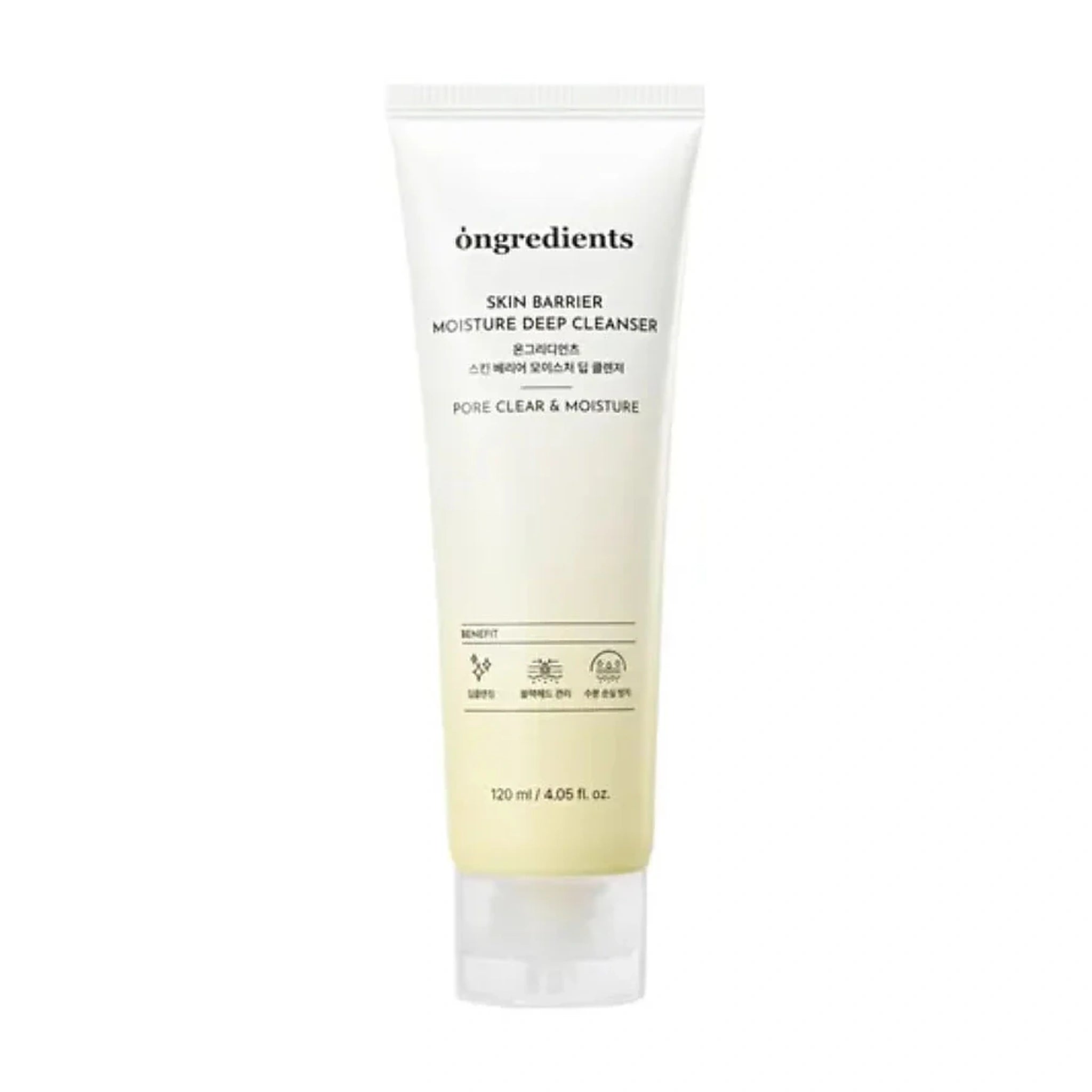 Ongredients. Skin Barrier Moisture Deep Cleanser 120ml | Lady Bonita | Korean beauty NZ