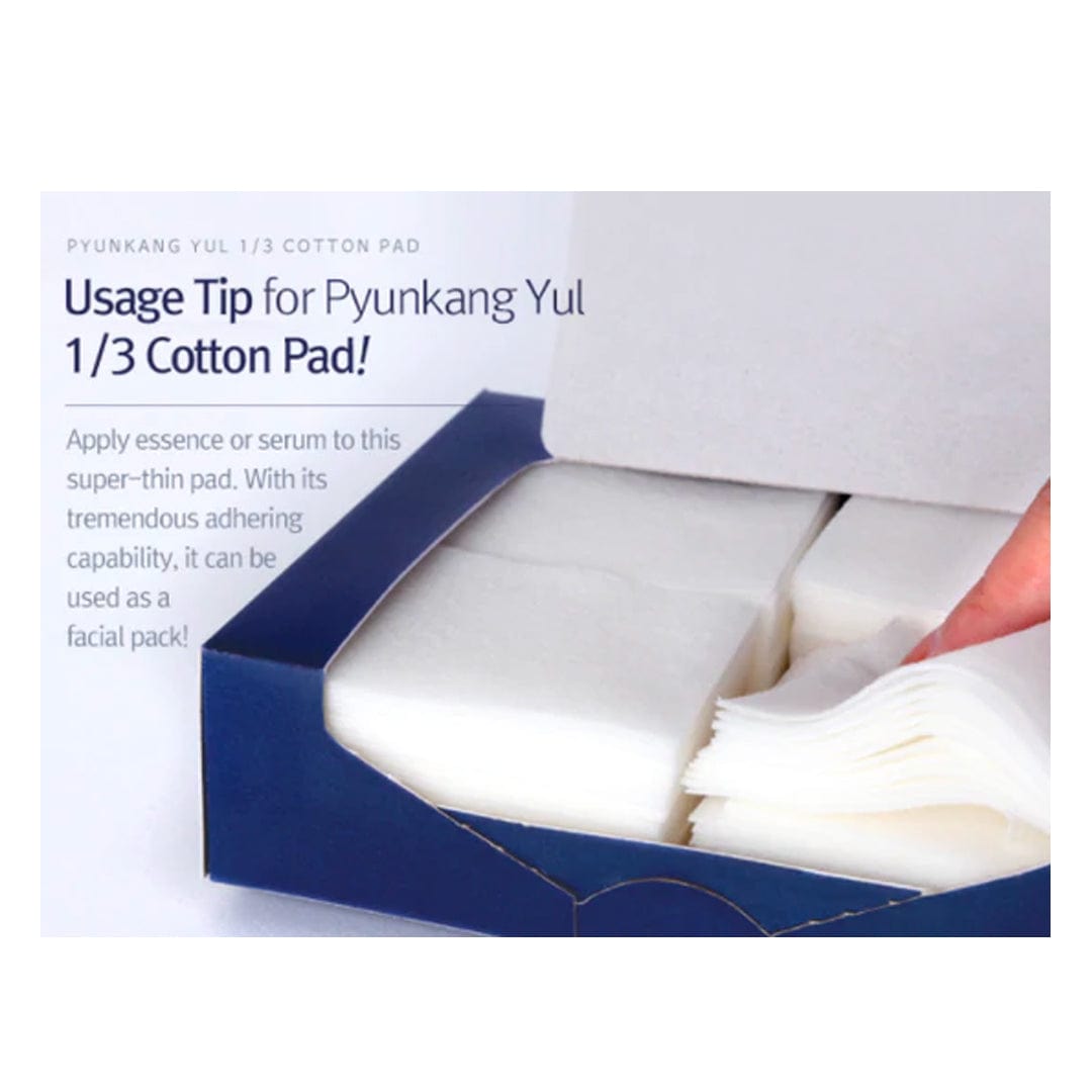 Pyunkang Yul. 1/3 Cotton Pad 160ea (Pulp-Rayon) COTTON PAD - Lady Bonita
