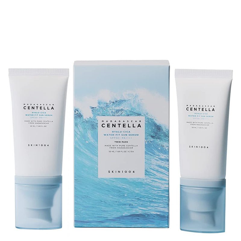 Skin1004. Madagascar Centella Hyalu-Cica Water-Fit Sun Serum Twin Pack (50ml x 2)