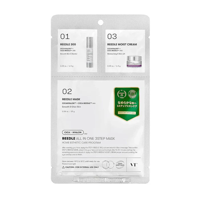VT Cosmetics. Reedle Shot All In One Mask 3Step Mask 28g | Lady Bonita | Korean beauty NZ