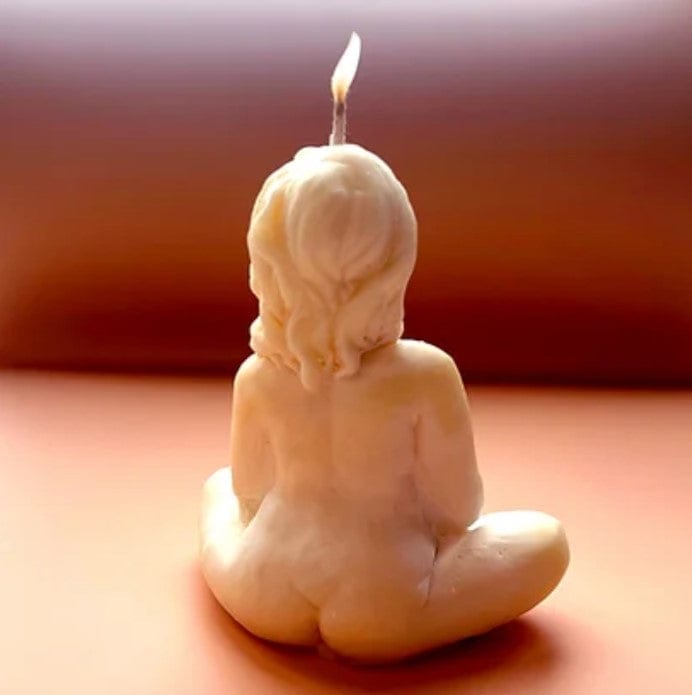 Fruit Of Life Expectant Mother Shape Candle - Lady Bonita