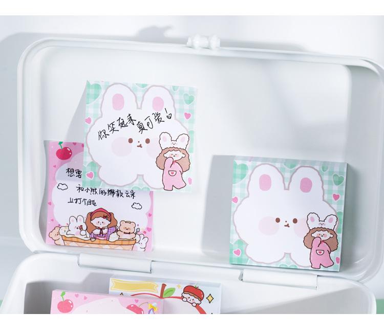 100pcs Cute Sticky notes ( Bear / Bunny) Sticky Notes - Lady Bonita