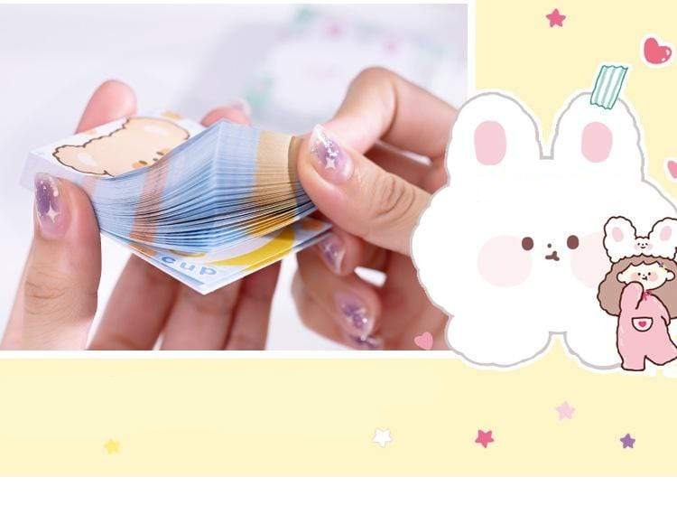 100pcs Cute Sticky notes ( Bear / Bunny) Sticky Notes - Lady Bonita