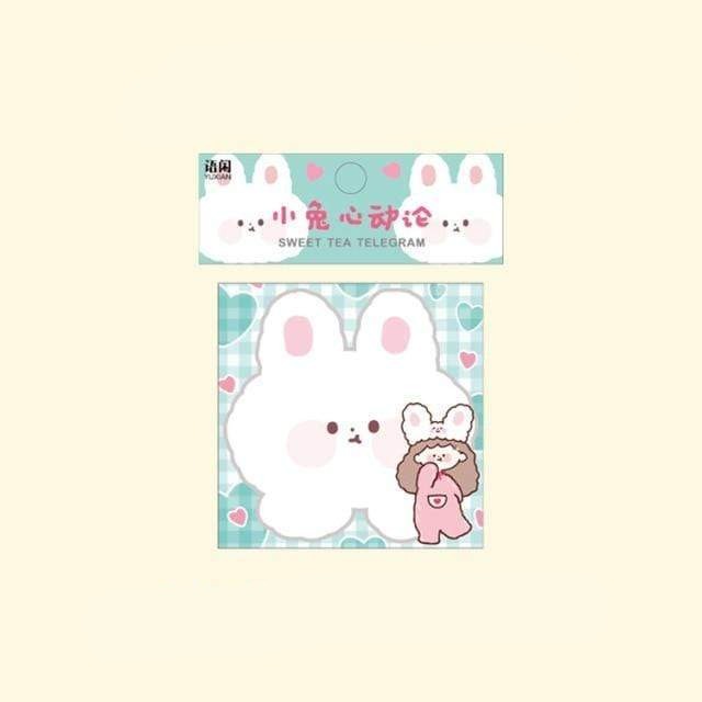 100pcs Cute Sticky notes ( Bear / Bunny) Sticky Notes Bunny PJ - Lady Bonita
