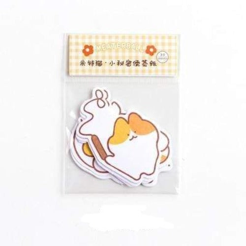 30 Pcs Cute Cartoon Decorative Message Sticky type Decorative Stickers - Lady Bonita