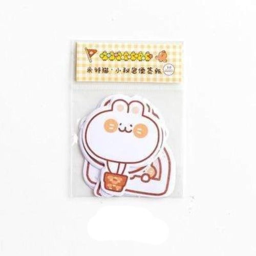 30 Pcs Cute Cartoon Decorative Message Sticky type Decorative Stickers Cheecky Bunny - Lady Bonita