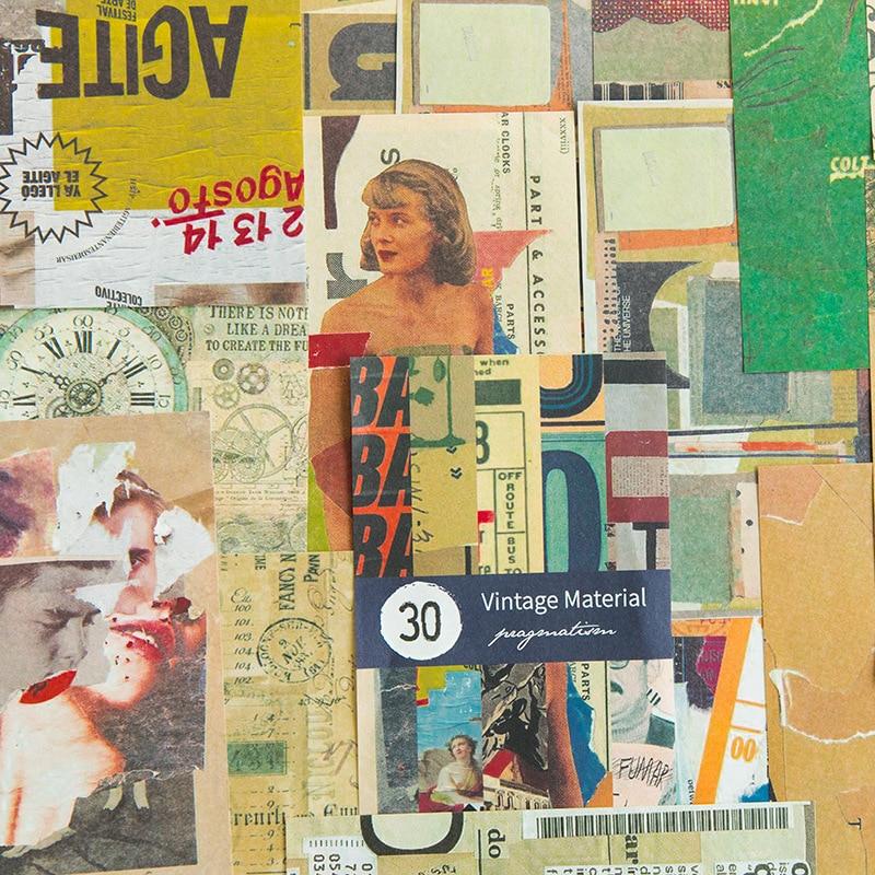 31 Pcs Vintage Stickers Serie 19 Decorative Stickers - Lady Bonita