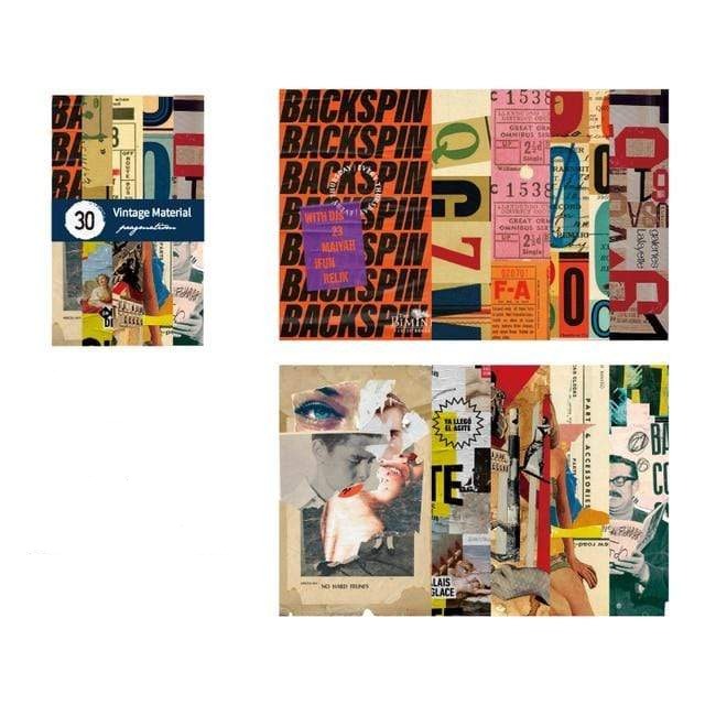 31 Pcs Vintage Stickers Serie 19 Decorative Stickers - Lady Bonita