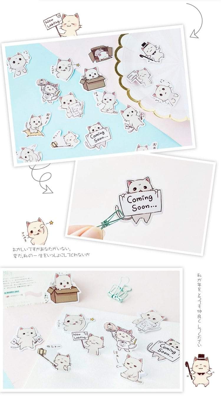 45pcs Cartoon Animal Stickers Decorative Stickers - Lady Bonita