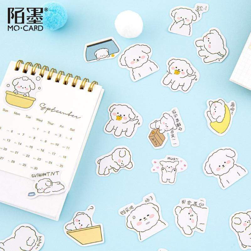 46 Pcs Cute Doggy Stickers Decorative Stickers - Lady Bonita
