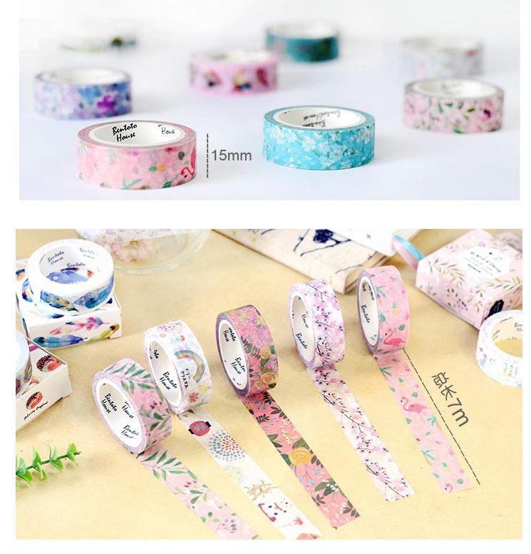 Colorful Creative Washi Tapes ( Doughnuts / Feather - Lady Bonita