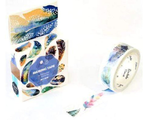 Colorful Creative Washi Tapes ( Doughnuts / Feather Feathers - Lady Bonita