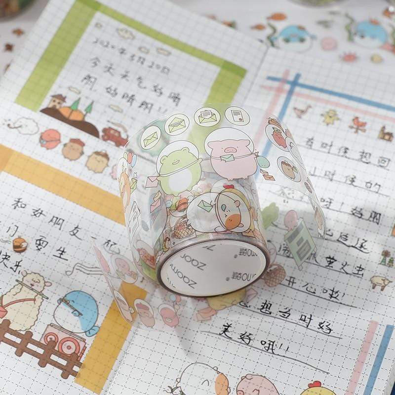 Cute Animal Friends Washi Tape Washi Tapes - Lady Bonita