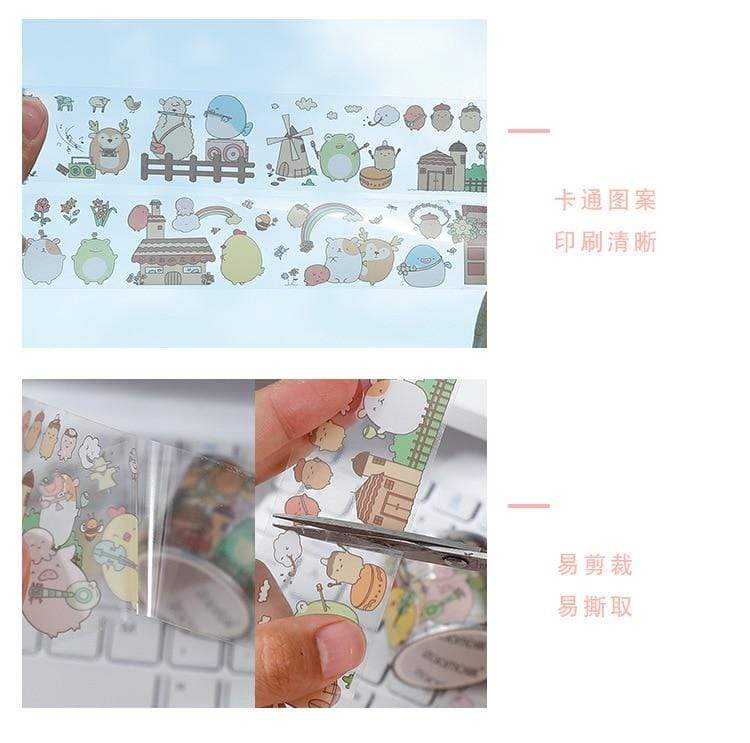 Cute Animal Friends Washi Tape Washi Tapes - Lady Bonita