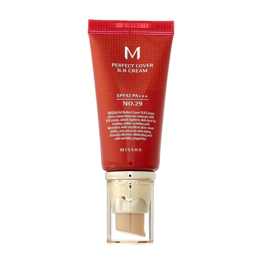 Missha. M Perfect Cover BB Cream SPF42 PA+++ [#29 Caramel Beige] Foundations & Concealers - Lady Bonita