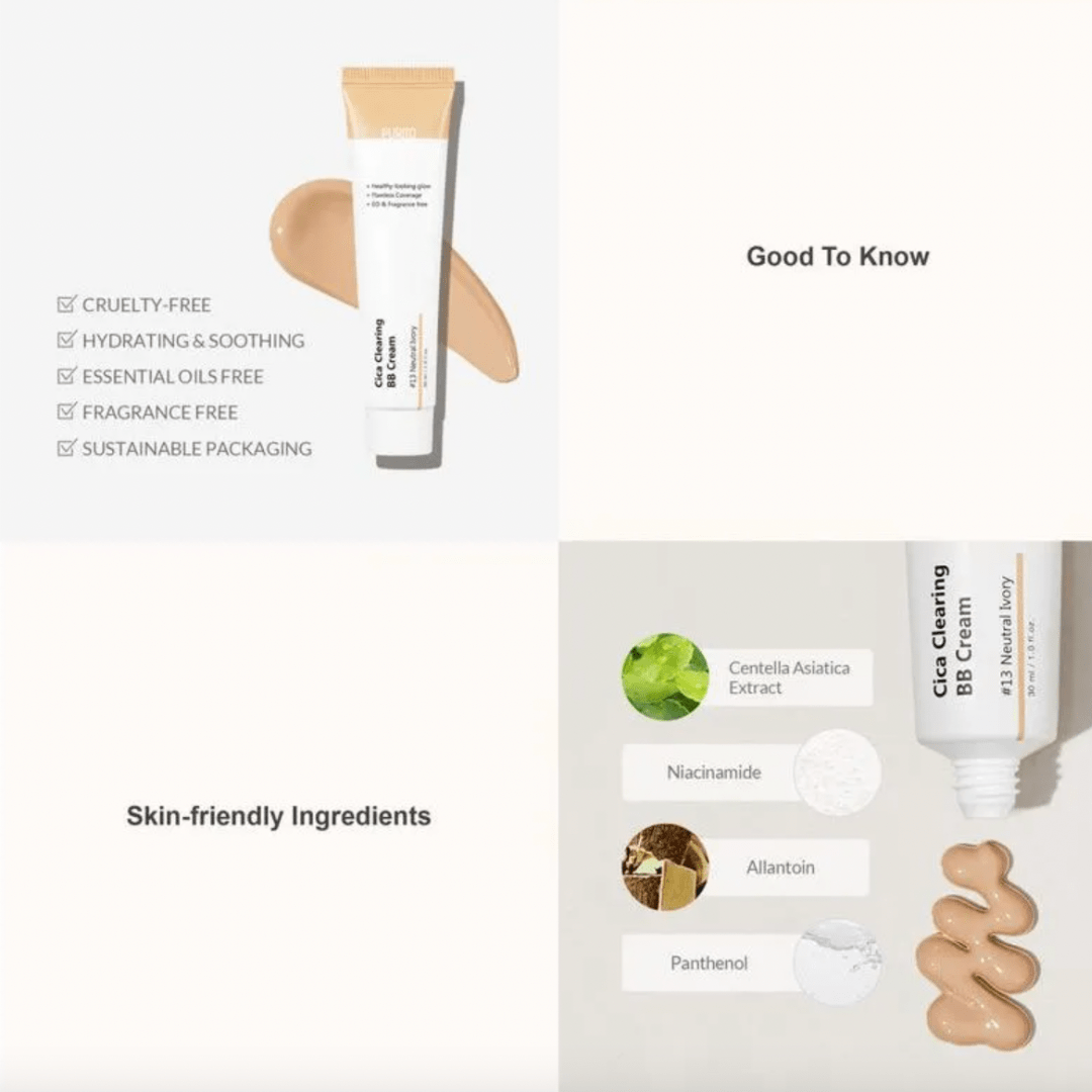 Purito. Cica Clearing BB Cream [﻿#27 Sand Beige] Foundations & Concealers - Lady Bonita