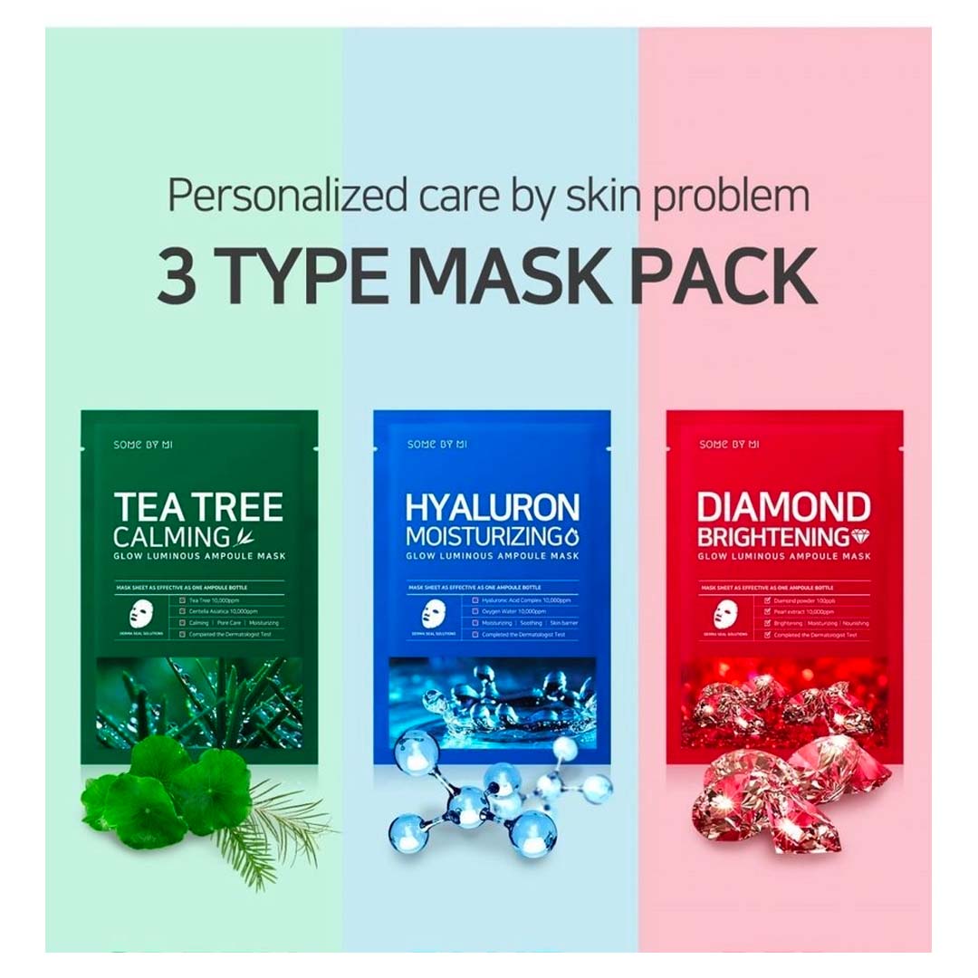 Some By Mi. Tea Tree  Calming Glow Luminous Ampoule Mask SHEET MASK - Lady Bonita