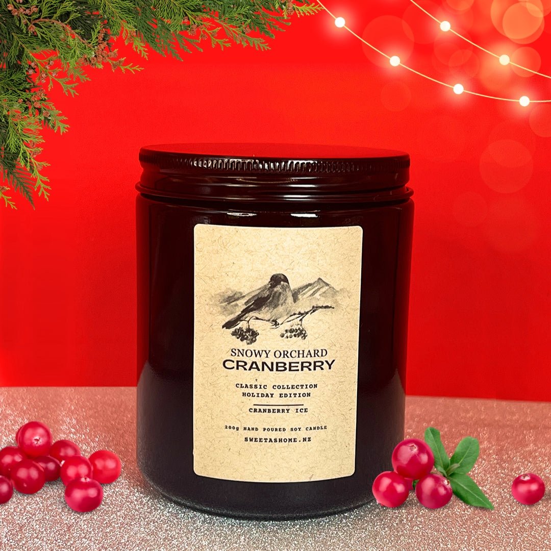 Sweet as Home Snowy Orchard Cranberry (Cranberry Ice) Soy Wax Scented Candle
