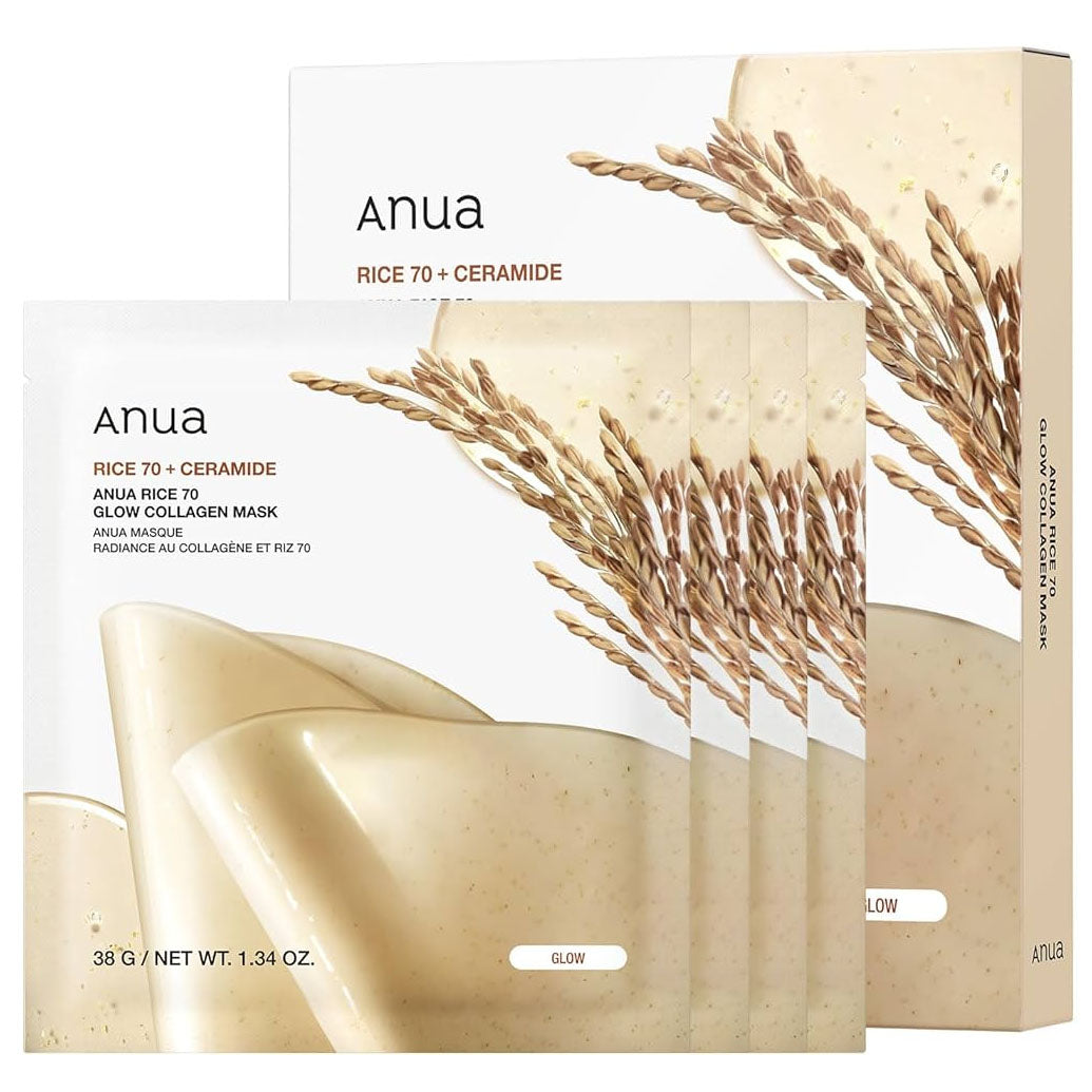 Anua. Rice 70 Glow Collagen Mask 38g