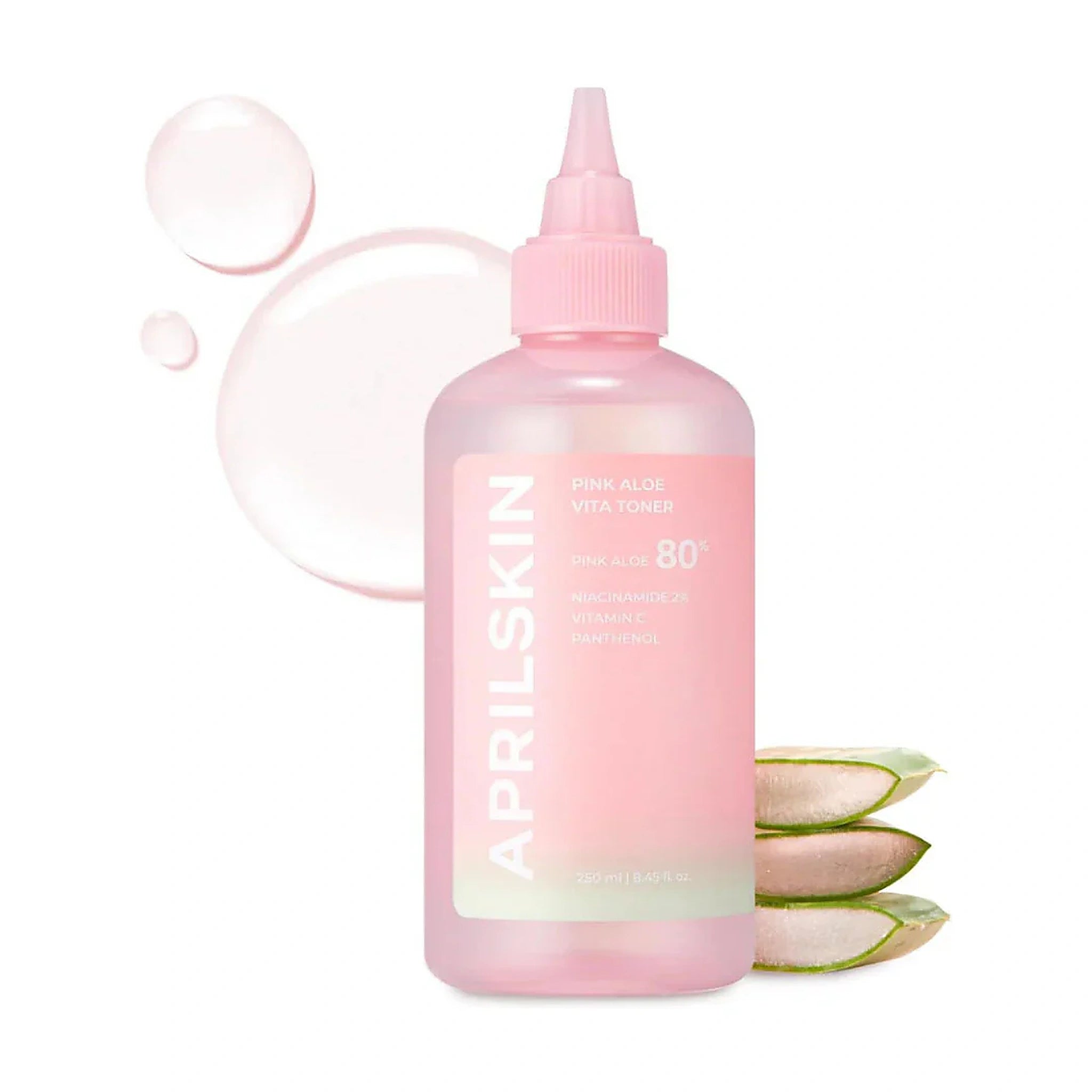 April Skin. Pink Aloe Vita Toner 250ml | Lady Bonita | Korean beauty NZ
