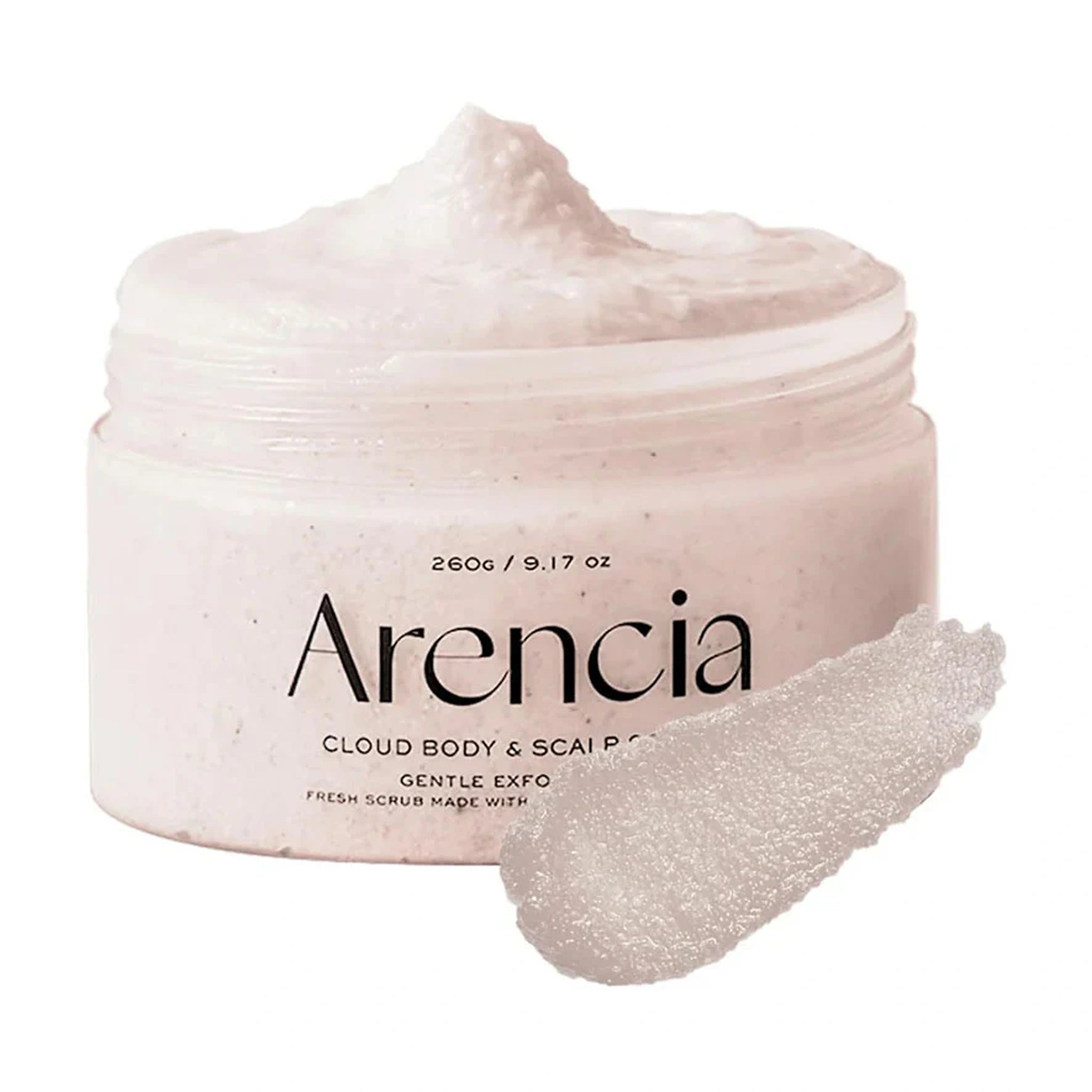 Arencia. Fresh Cloud Body & Scalp Scrub 260g [Geranium & Primrose] | Lady Bonita | Korean beauty NZ