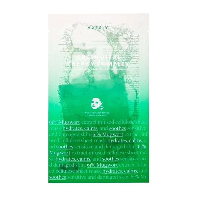 Axis-Y. Mugwort Green Vital Energy Complex Sheet Mask 27ml