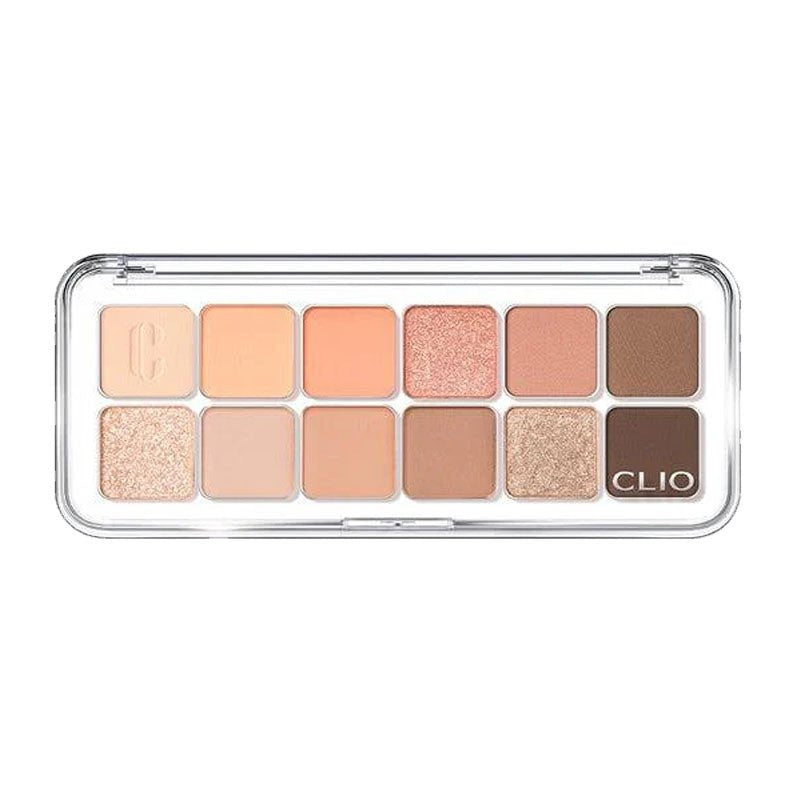 Clio. Pro Eye Palette Air (0.6g x 12) [01 Coral Studio] | Lady Bonita | Korean beauty NZ