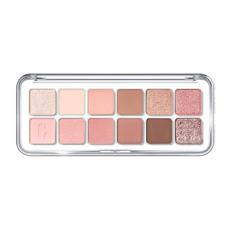 Clio. Pro Eye Palette Air (0.6g x 12) [01 Coral Studio] | Lady Bonita | Korean beauty NZ