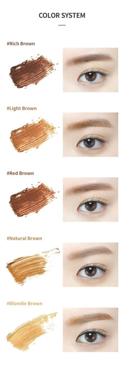 Etude House. Color My Brows 4.5g [#02 Light Brown] | Lady Bonita | Korean beauty NZ