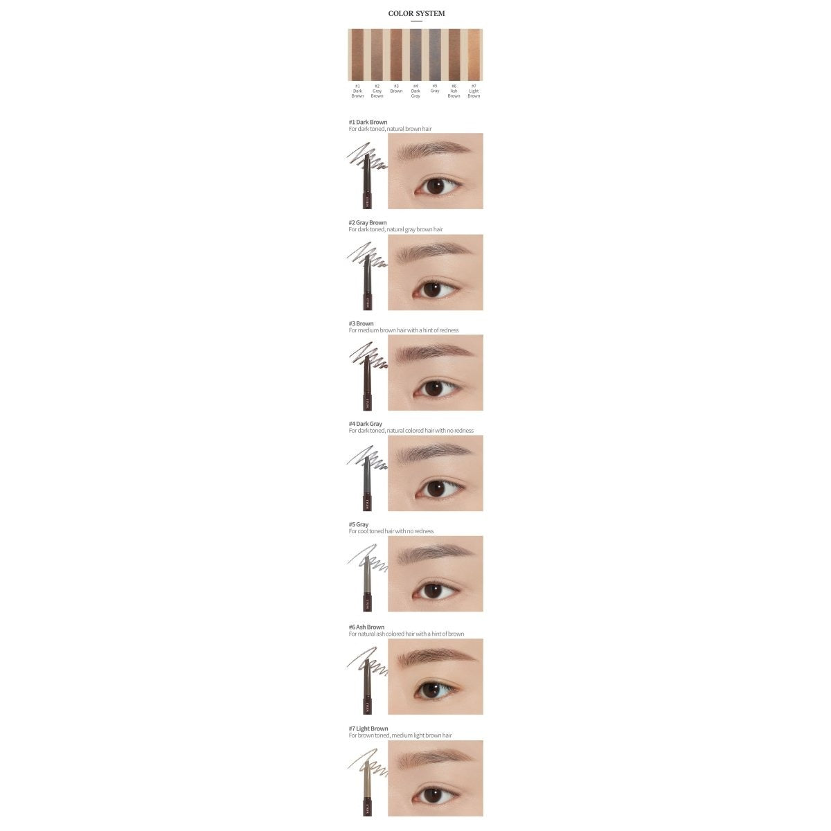 Etude House. Drawing Eye Brow 0.25g [#02 Gray Brown] | Lady Bonita | Korean beauty NZ