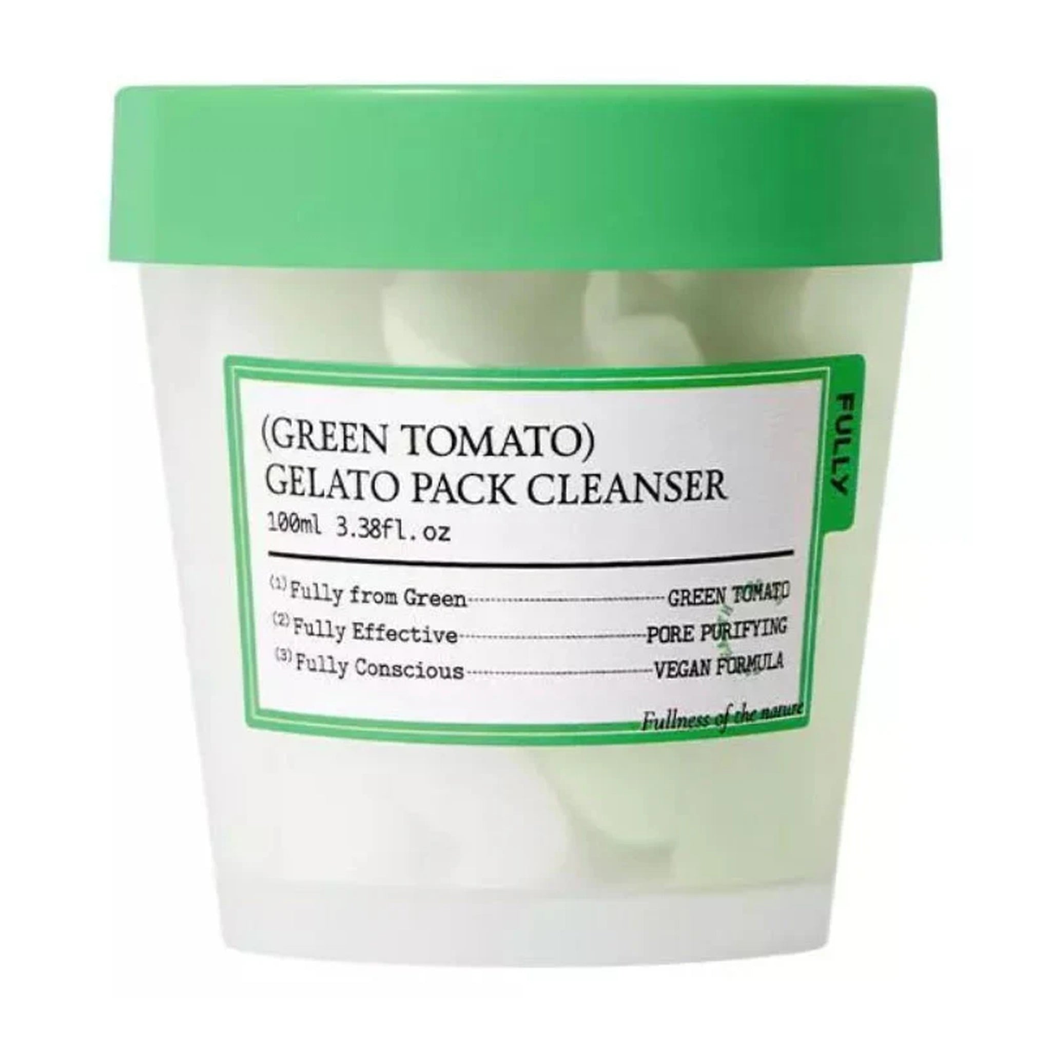 Fully. Green Tomato Gelato Pack Cleanser 100ml | Lady Bonita | Korean beauty NZ