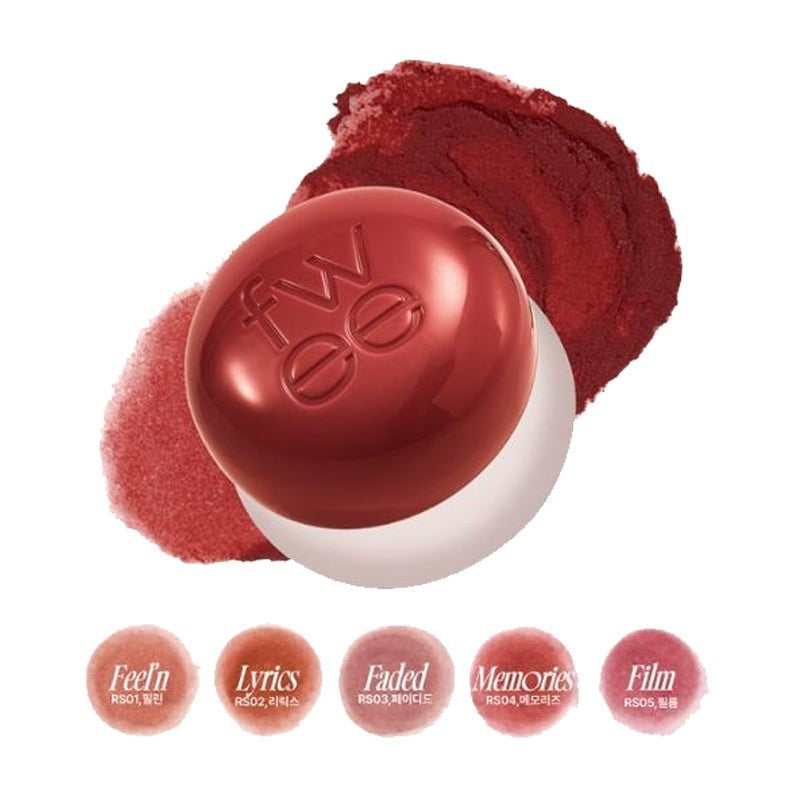 Fwee. Lip & Cheek Blurry Pudding Pot 5g [RD04 Fav] | Lady Bonita | Korean beauty NZ
