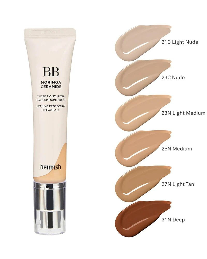 Heimish. Moringa Ceramide BB Cream 30g [31N Deep] | Lady Bonita | Korean beauty NZ