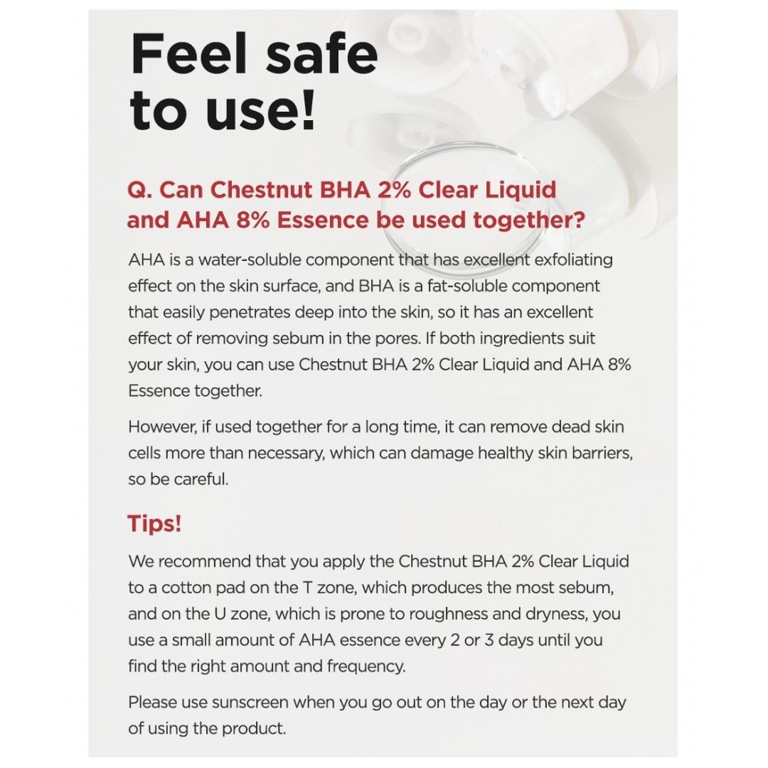 Isntree. Chestnut BHA 2% Clear Liquid Lotion & Moisturizer - Lady Bonita