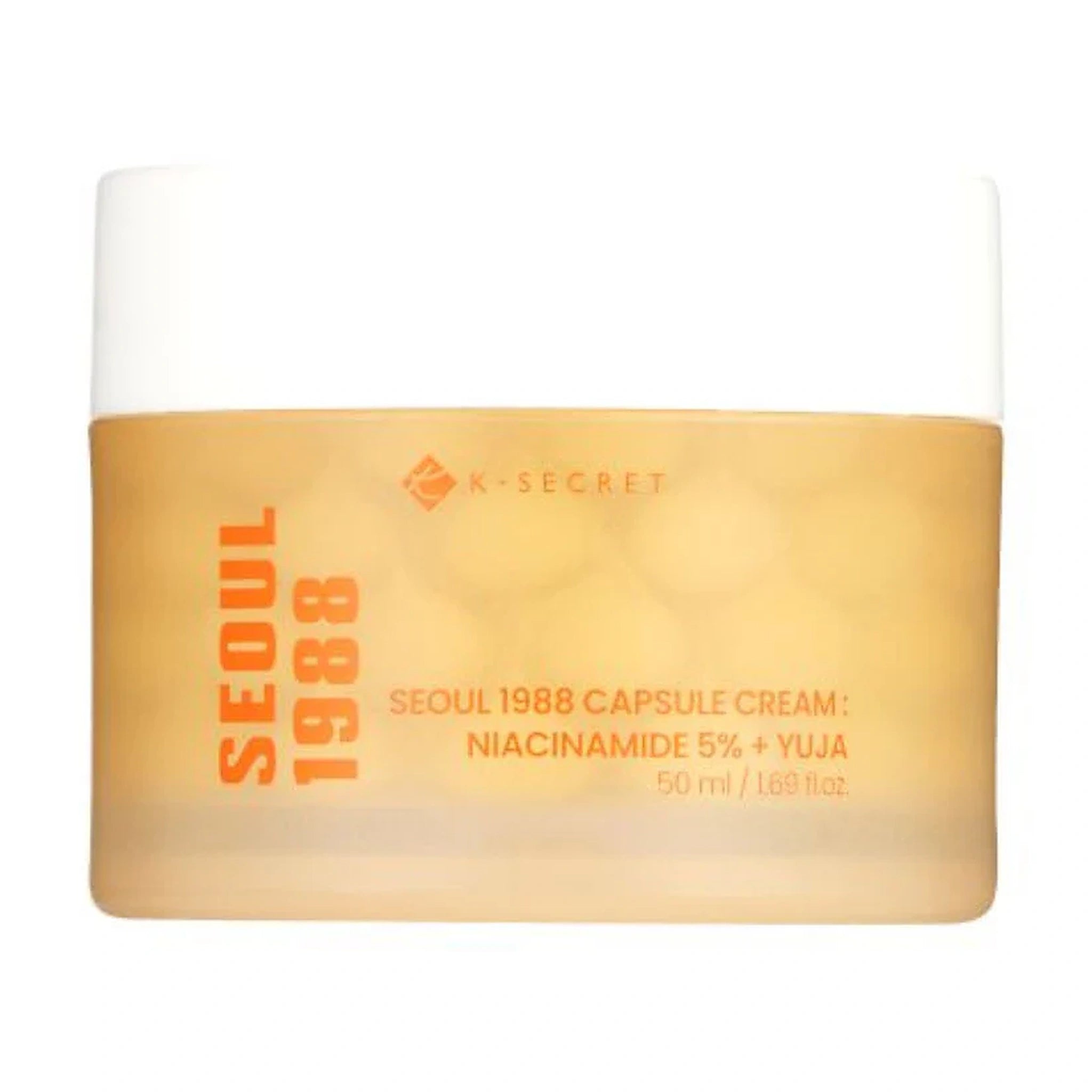 K-Secret. SEOUL 1988 Capsule Cream : Niacinamide 5% + Yuja 50ml | Lady Bonita | Korean beauty NZ