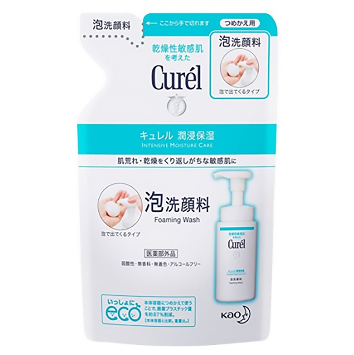 Kao. Curel Intensive Moisture Care Foaming Wash Refill 130ml