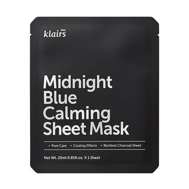 Klairs. Midnight Blue Calming Sheet Mask 25ml