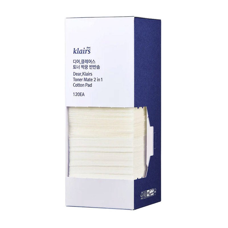 Klairs. Toner Mate 2 in 1 Cotton Pad (120ea)