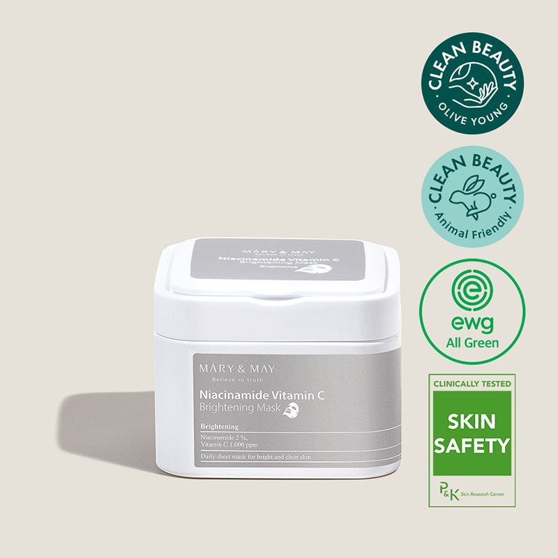 Mary & May. Niacinamide Vitamin C Brightening Mask (30pcs)