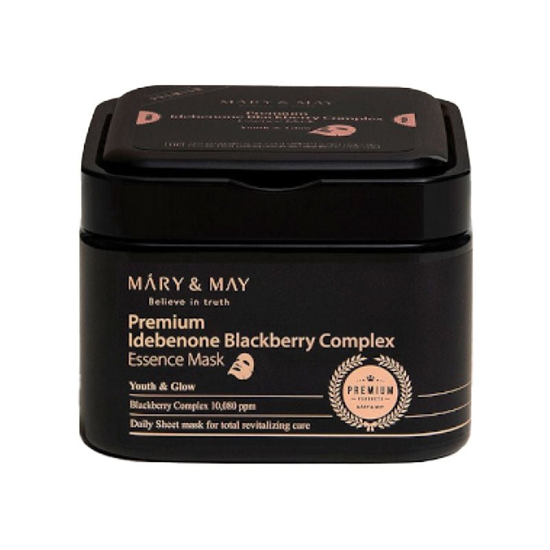 Mary & May. Premium Idebenone Blackberry Complex Essence Mask 20pc