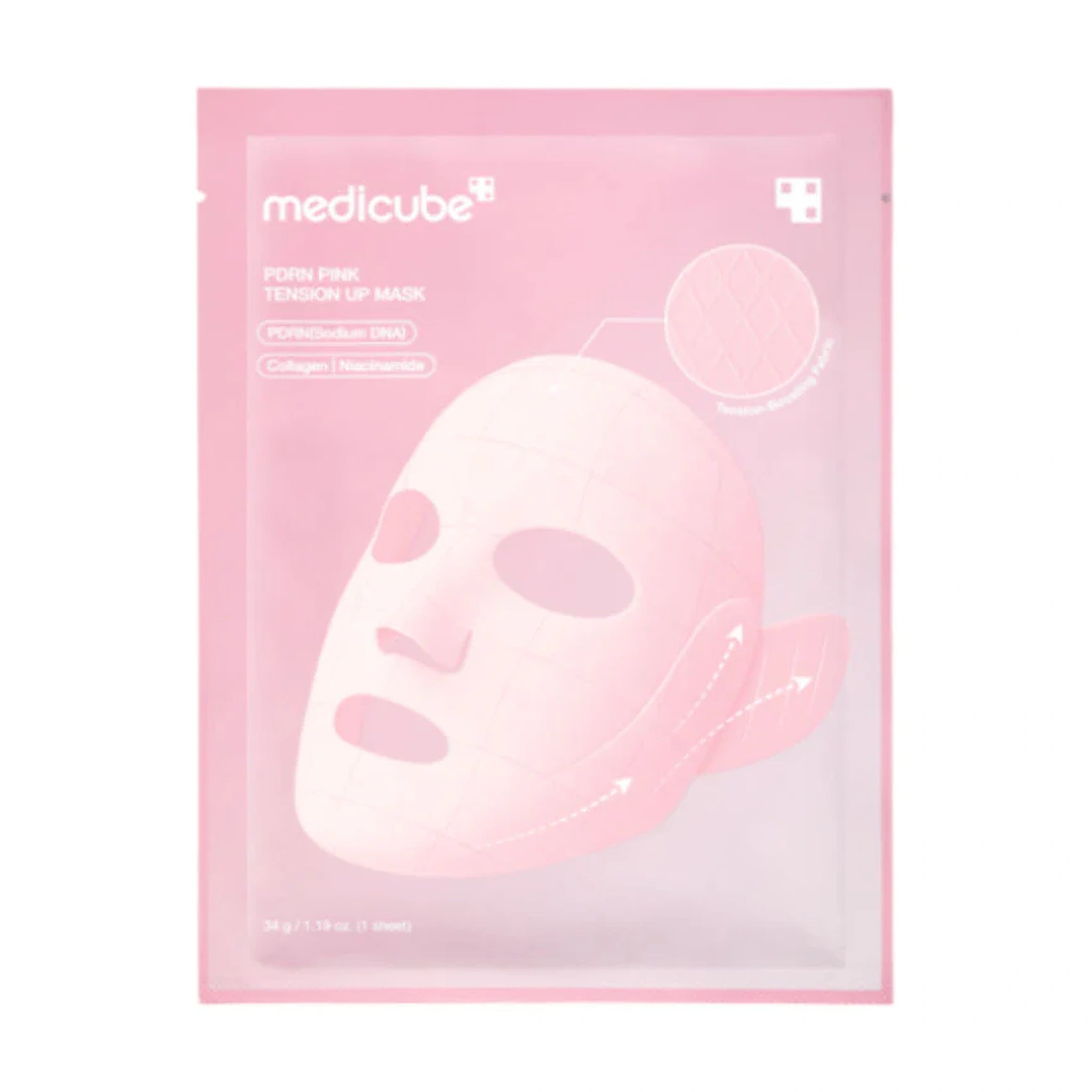Medicube. PDRN Pink Tension Up Mask 34g [1 Mask] | Lady Bonita | Korean beauty NZ