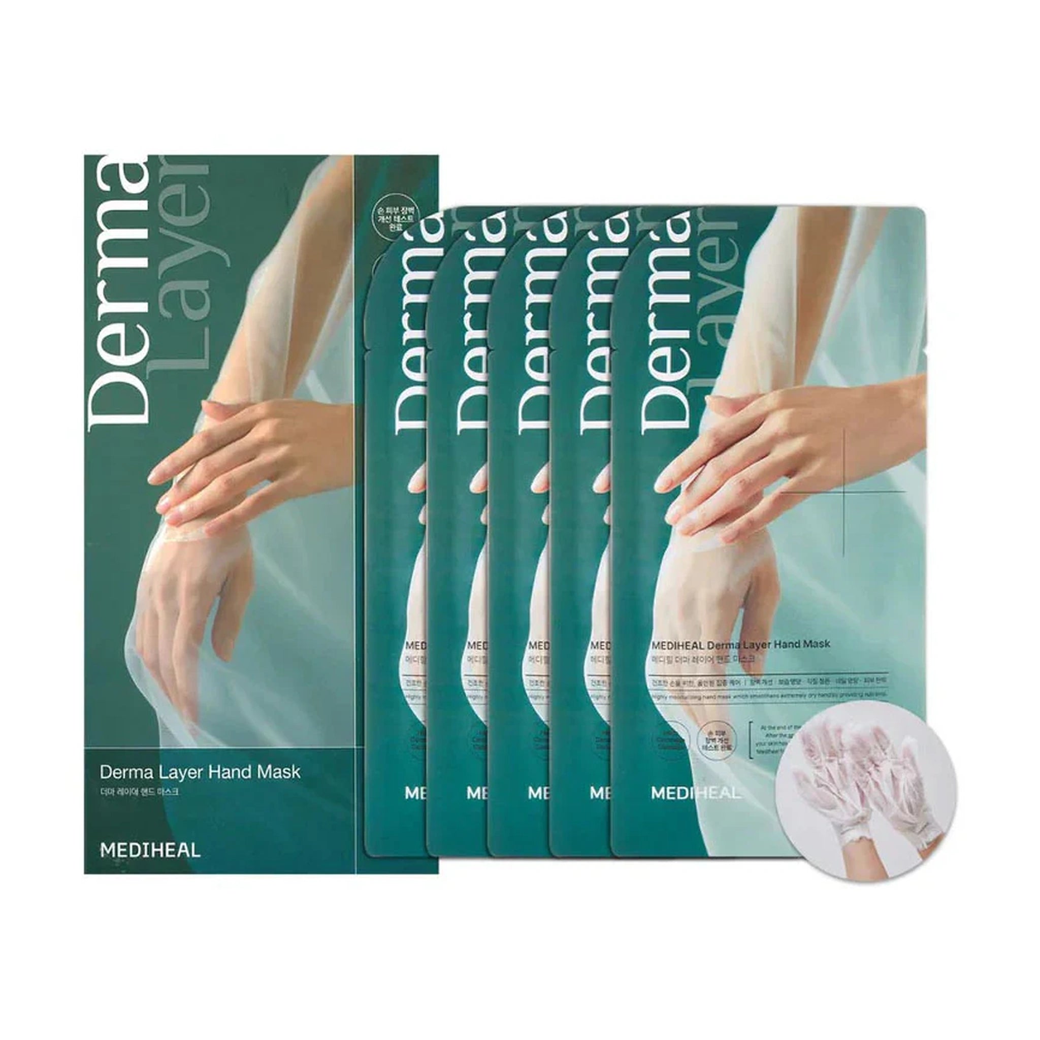 Mediheal. Derma Layer Hand Mask 14ml [1 Pack (5 Pieces)] | Lady Bonita | Korean beauty NZ